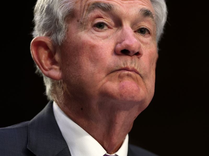 Bitcoin-little-changed-above-$57k-as-fed-chair-powell-testifies-to-congress