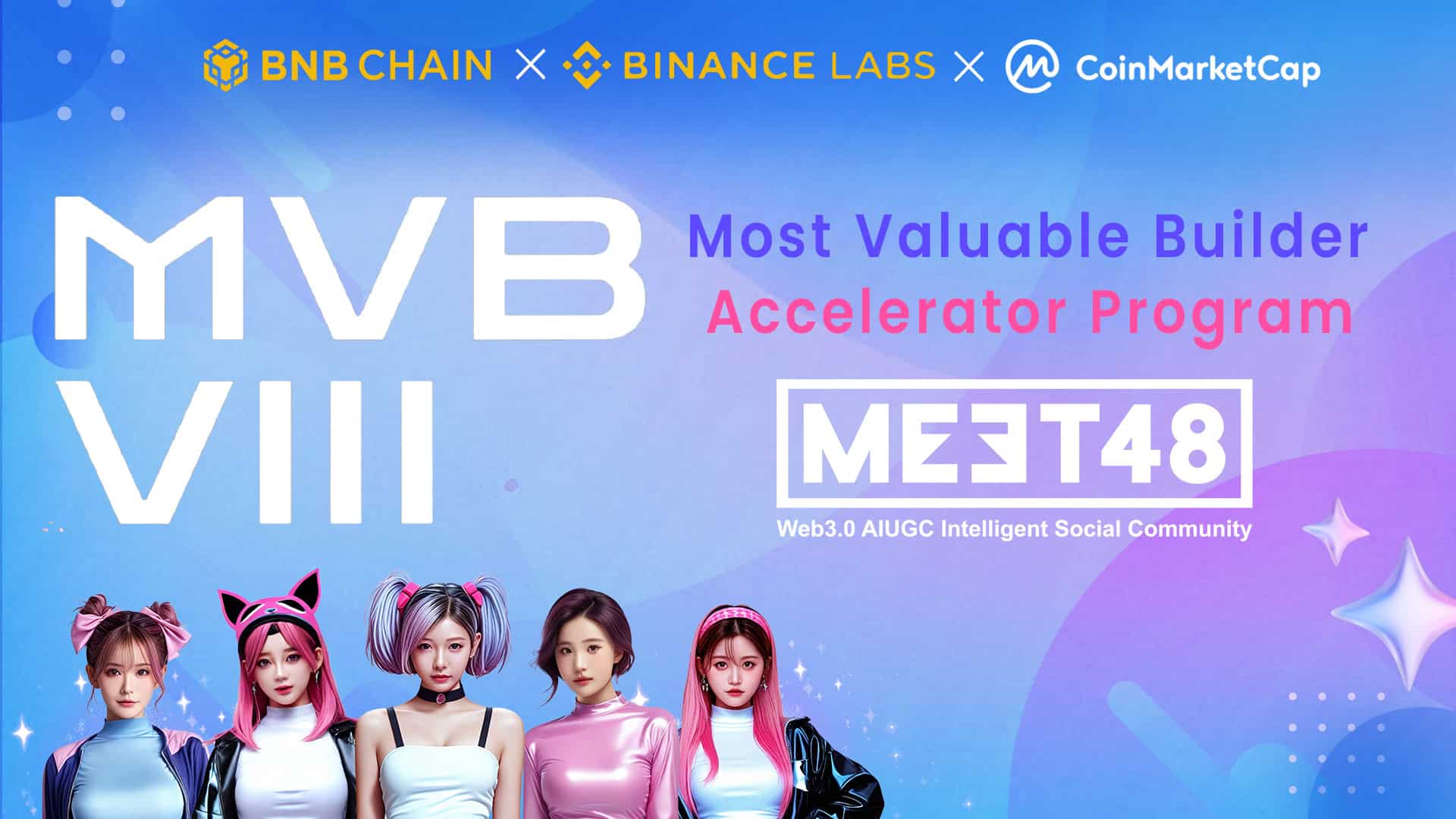 Meet48-has-officially-joined-mvb-accelerator-program,-season-8,-jointly-run-by-bnb-chain,-binance-labs-and-cmc-labs