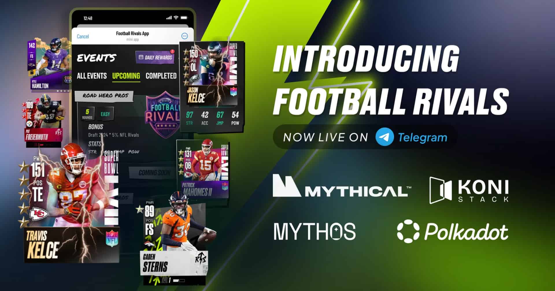 Koni-stack-partners-with-mythical-games-to-launch-‘football-rivals’-on-telegram,-introducing-a-new-use-case-for-polkadot-and-accelerating-web3-adoption