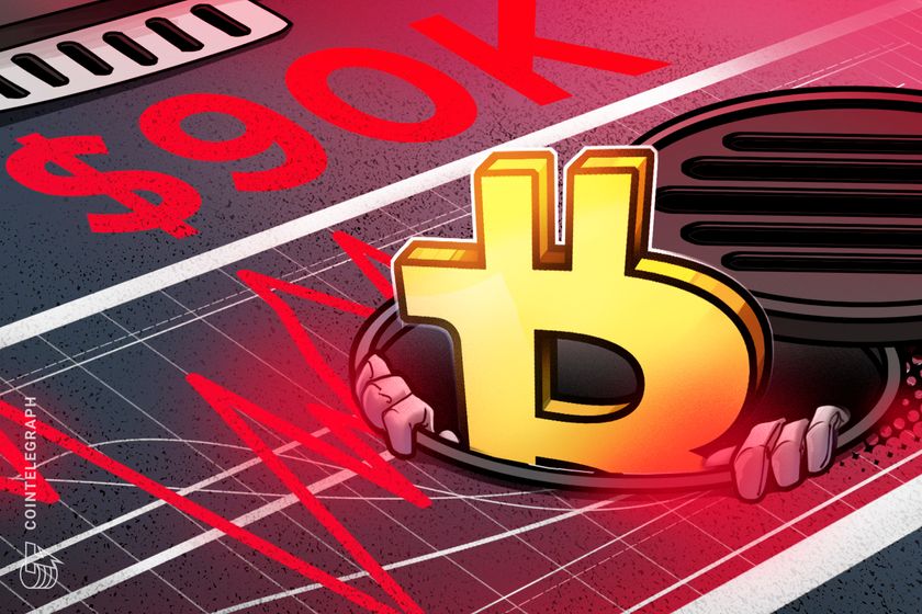 Bitcoin-returns-under-$90k-as-crypto-market-liquidates-$150m-in-hours